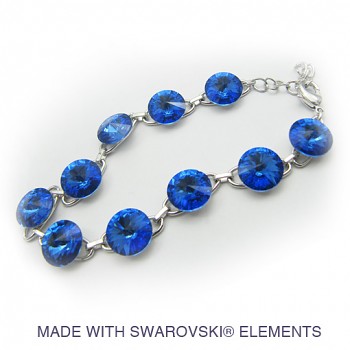 Náramek Rivoli 10mmx10 Rhodium řet.ovál - prodej bez kamenů