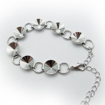 Náramek Rivoli slabá (7Ra) Rhodium