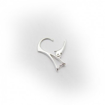 Náušnicové zap. NZ002 20x11mm postříbřené