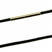 Náhrdelník kůže 46cm bajonet nerez