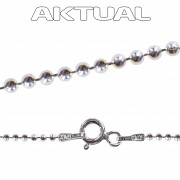 Řetízek BALL 1mm 42cm 1,3g Ag