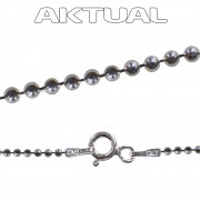 Řetízek BALL 1mm 45cm 1,4g Ag+RH