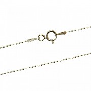 Řetízek BALL DIAM 1mm 42cm 1,3g Ag+RH
