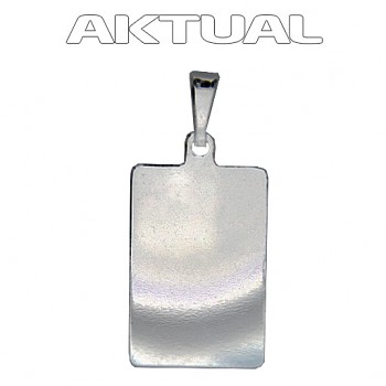 Přívěsek CHESS LUX 24x16mm Rhodium
