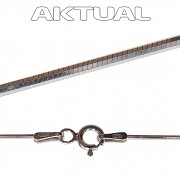Řetízek SNAKE-8  0,7mm 55cm 2,05g Ag+RH