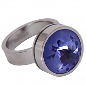 14 Change&Go nerezový prsten s krystalem 11695 14 mm Tanzanite