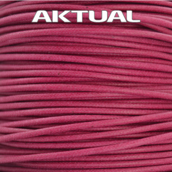 Šňůrka VOSKOVANÁ 1mm FUCHSIA