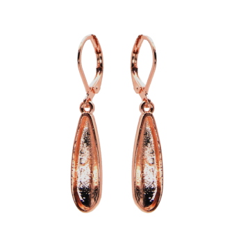 Náušnice KLB RAIN DROP 15mm ROSE GOLD