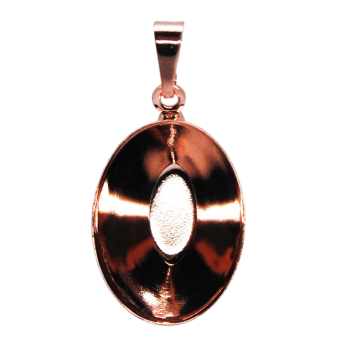 Pendant OVAL 18mm ROSE GOLD