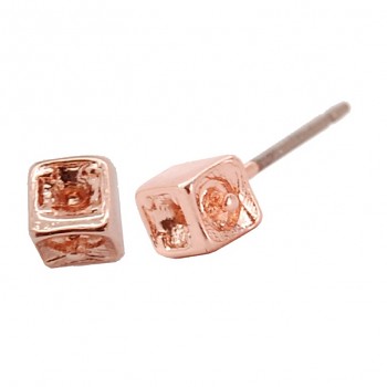 Earposts PEARL CAORLE ROSE GOLD Plated