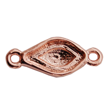 Pendant FLAME 10mm with loops ROSE GOLD Plated