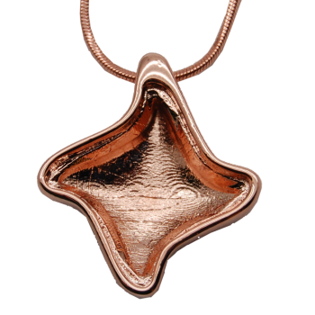 Pendant TWISTER 17mm ROSE GOLD Plated