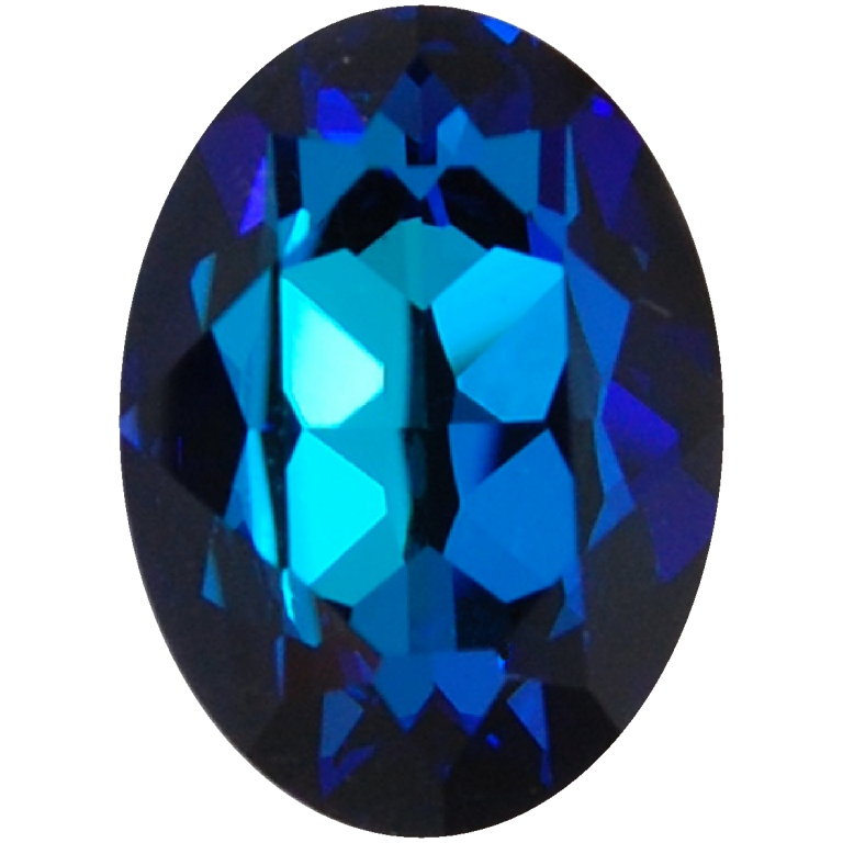 Oval 4120 MM 18x13 CRYSTAL BERMUDA BLUE F - Fancy Secret Crystals