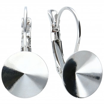 Leverback Earrings RIVOLI 12mm Platina Plated