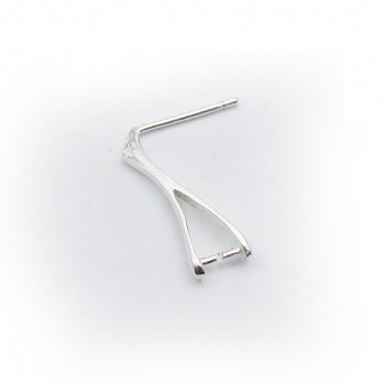Earposts NZH02 17.5mm Silver Plated