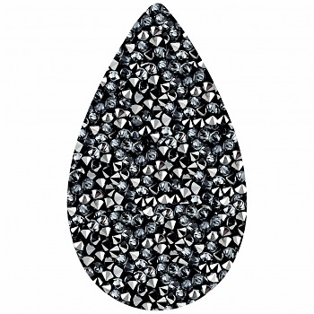 crystal ROCKS 24x14 GREY METALISEE