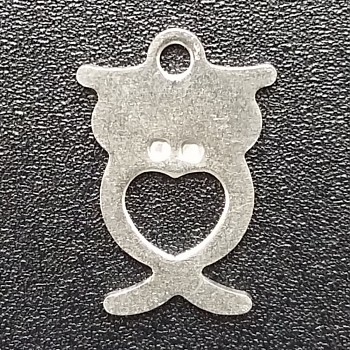 Stainless Steel Pendant OWL 13mm