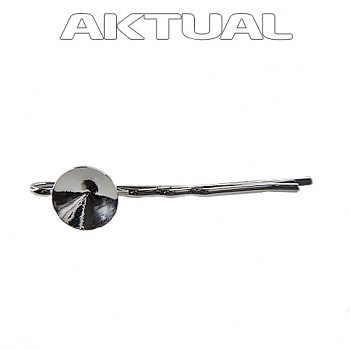 HairPin RIVOLI 12mm x1 Rhodium Plated