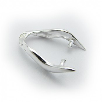 Bail SL015 6x19mm Silver Plated