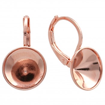 Náušnice klapka DENTELLE 10mm (ss45) Rose Gold