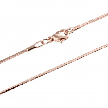 Řetízek SNAKE-4 45+5cm ROSE GOLD 