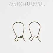 Earring wire with security hook NZH05 20x10mm, 0.16