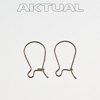 Earring wire with security hook NZH05 Ag925,20x11,0.
