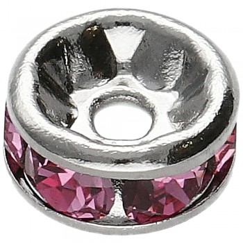 Rondelle 5mm ROSE 6xPP16 Rhodium