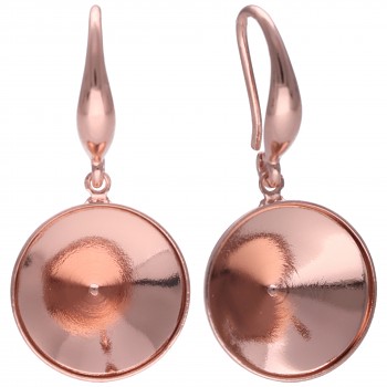 Náušnice HA DENTELLE 13.5mm/ss55 Elegantní Rose Gold