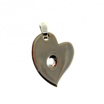 CHANGE & GO ! Pendant HEART 18x24mm Stainless Steel