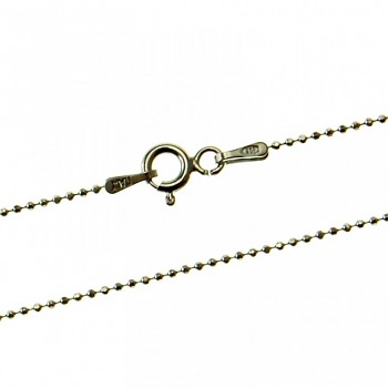 Řetízek BALL DIAM 1mm 42cm 1,3g Ag Rutheniovaný