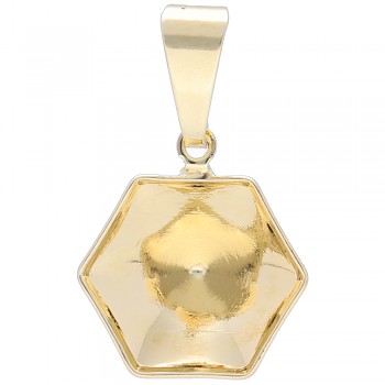 Pendant KALEIDOSCOPE HEXAGON 11mm Gold Plated