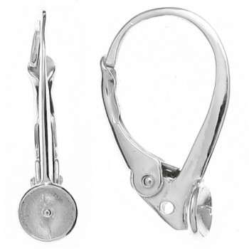 Earrings NZ017 Ag925 Platinum Plating 17x10, 0.55g