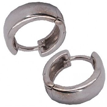 Earrings NZ101Ag925 Platinum Plated 13x4.2, 1.3g
