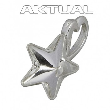 Přívěsek STAR D2Y 10mm Ag925+Platina 0.5g