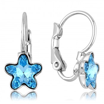 Leverback Earrings STARBLOOM 8mm Platinum Plated (price without crystals)