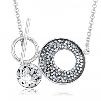 Pendant DENROCKS for Dentelle ss55 & Rocks Victory 25mm Platinum Plated (price incl. Toggle Clasp but without chain & crystals)