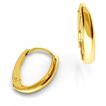 Earrings UNIVERSAL Ag925 Gold Plated 17x12, 0.95g