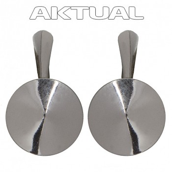 Leverback Earrings RIVOLI SX 12mm Ag925 Platinum Plated 0.98g