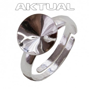 Ring RIVOLI 12mm Ag925 Platinum Plated, 2.04g