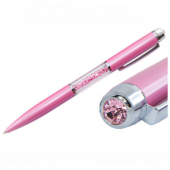 Ball PEN ROSE ROSE Swarovski Crystals