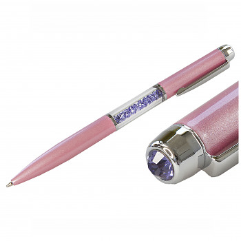 Ball PEN ROSE TANZANITE Swarovski Crystals