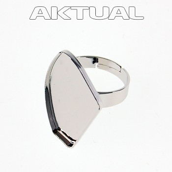 Ring GALACTIC 19mm Rhodium Plated