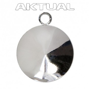 Pendant RIVOLI 10mm no bail Ag,0.33g