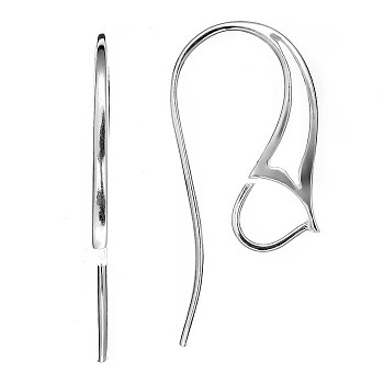 Earring Hook NZH17RH NEW, 0.65g Rhodium Plated