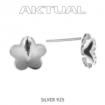 Náušnice puzeta FLOWER 10mm Ag925, 0.37g