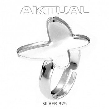 Ring BUTTERFLY 18mm Ag925, 2.42g