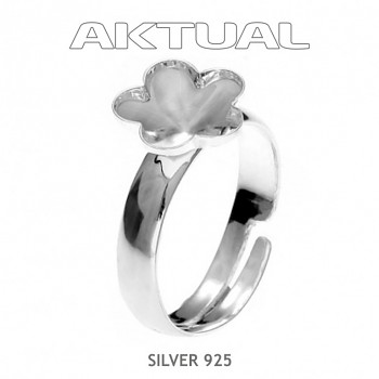 Ring FLOWER 10mm Ag925, 1.98g