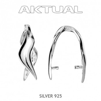 Bail SL015Ag925 Rhodium Plated 6x19, 1.2g