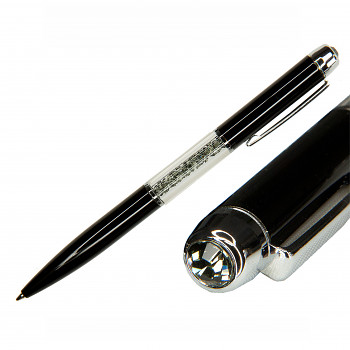 Ball PEN BLACK BLACK DIAMOND Swarovski Crystals